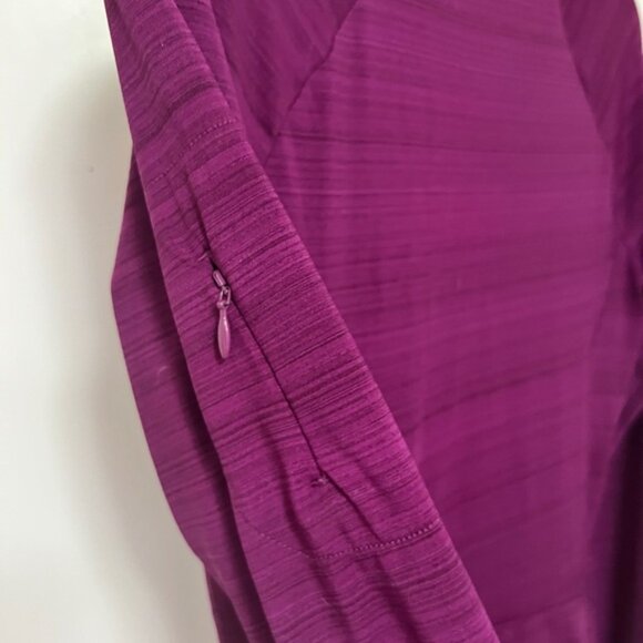 Athleta long sleeve ruched top - size Small Tall - magenta - Picture 6 of 10